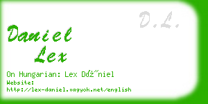 daniel lex business card